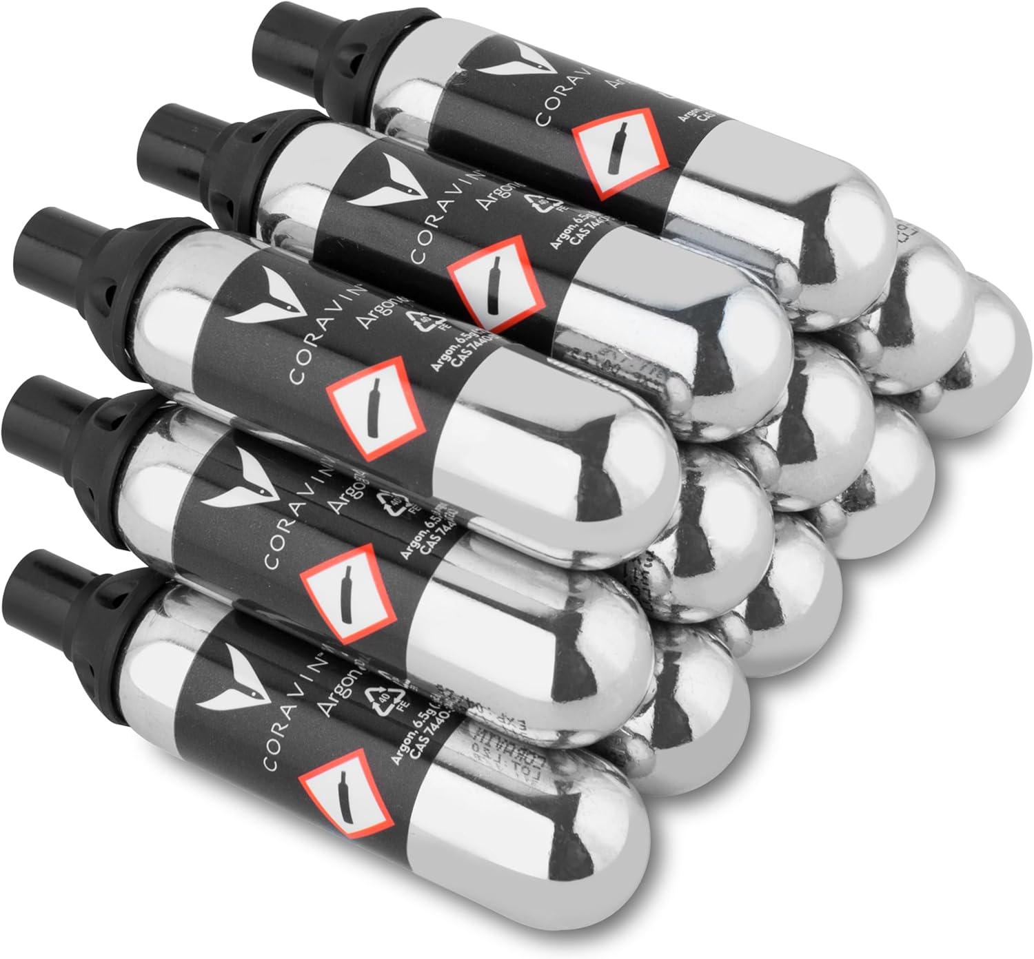 Coravin Argon Capsules - Patented Cap & Seal Technology - 6 Pack