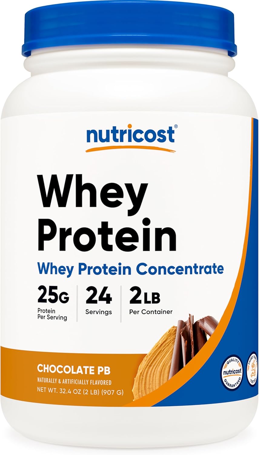 Nutricost Whey Protein Powder. Unflavored. 5 pounds - from Whey Protein Concentrate
