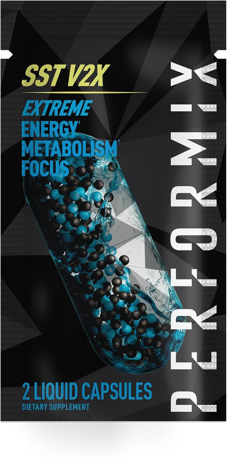 PERFORMIX - SST V2X Super Strength Technology - Energy. Focus. Fitness Goal Support - Nootropic. Designed to Optimize Mind & Body - Yohimbe HCL. Teacrine - Pre Workout for Men & Women - 60 Capsules