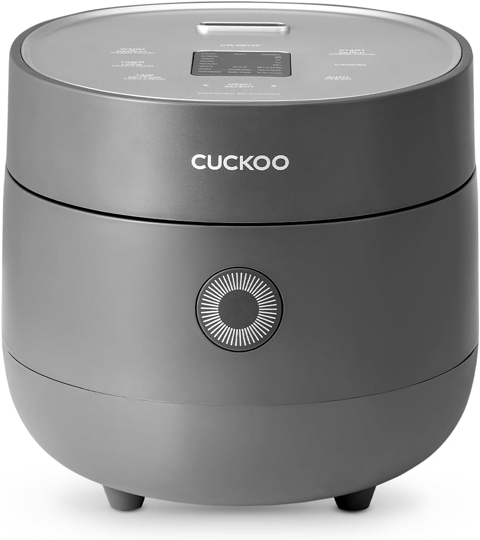 CUCKOO Rice Cooker 3 Cup Uncooked / 6 Cup Cooked. Modern Fuzzy Logic Rice Cooker Small with Delay Timer & Keep Warm Setting. Versatile Food Steamer for Cooking. Non-Stick Inner Pot. White (CR-0375FW)