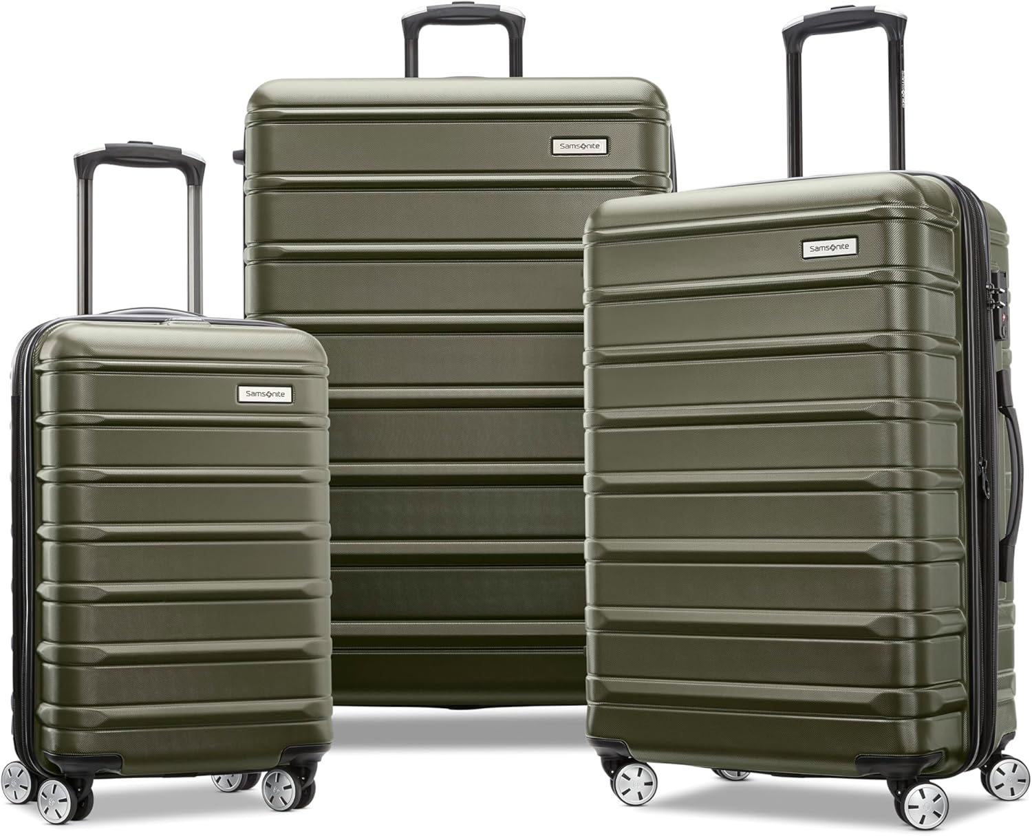 Samsonite Omni 2 Carry-On Hardside Luggage with 360° Spinner Wheels - Scratch Resistant Hardshell - TSA. Airline-Approved - Expandable Polycarbonate Shell for Lightweight Travel - Nova Teal