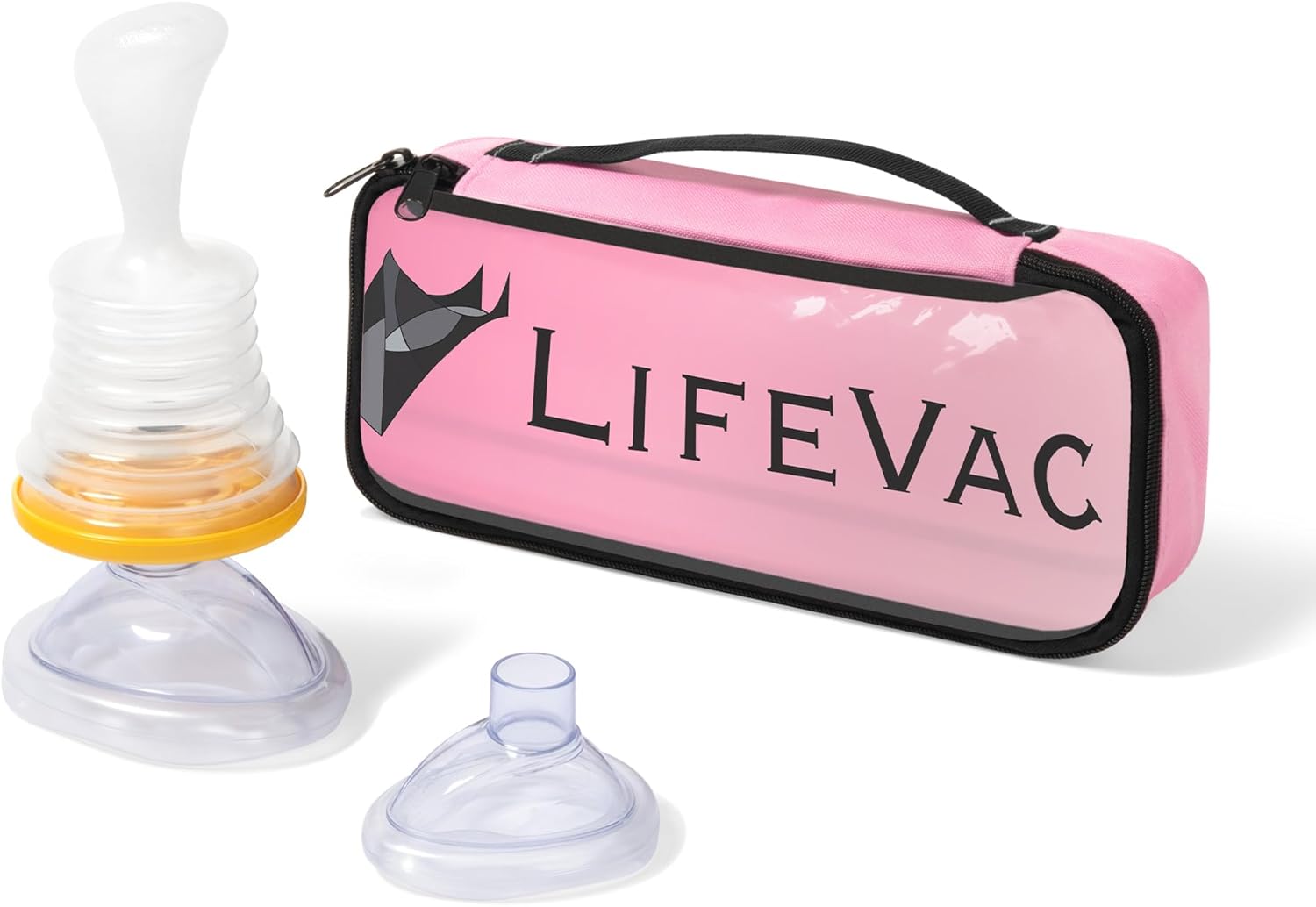 LifeVac Yellow Travel Kit 2 Pack - Portable Suction Rescue Device. First Aid Kit for Kids and Adults. Portable Airway Suction Device for Children and Adults
