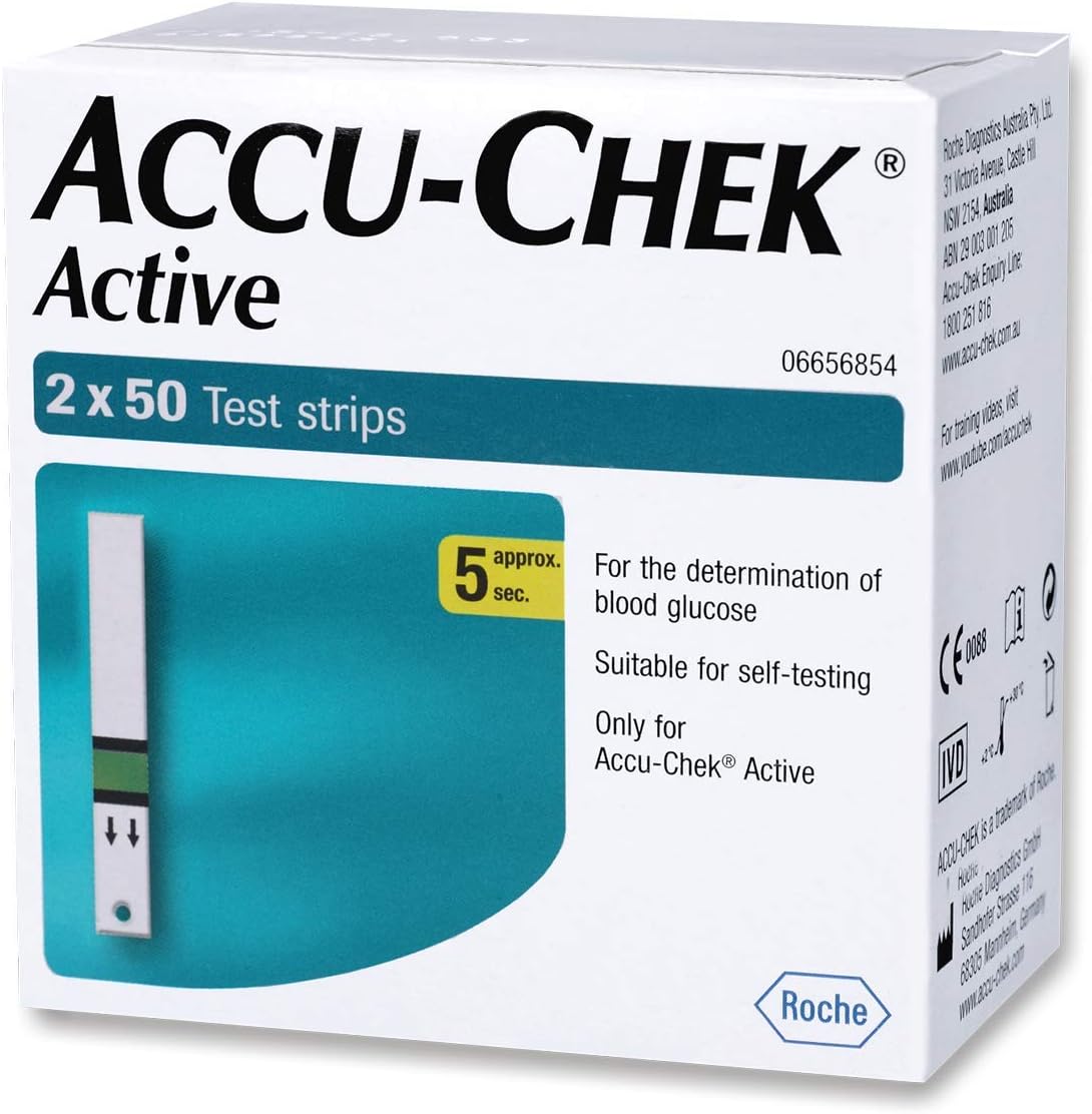 Accu-Chek Active Strips. 100 (50x2) (Multicolor)