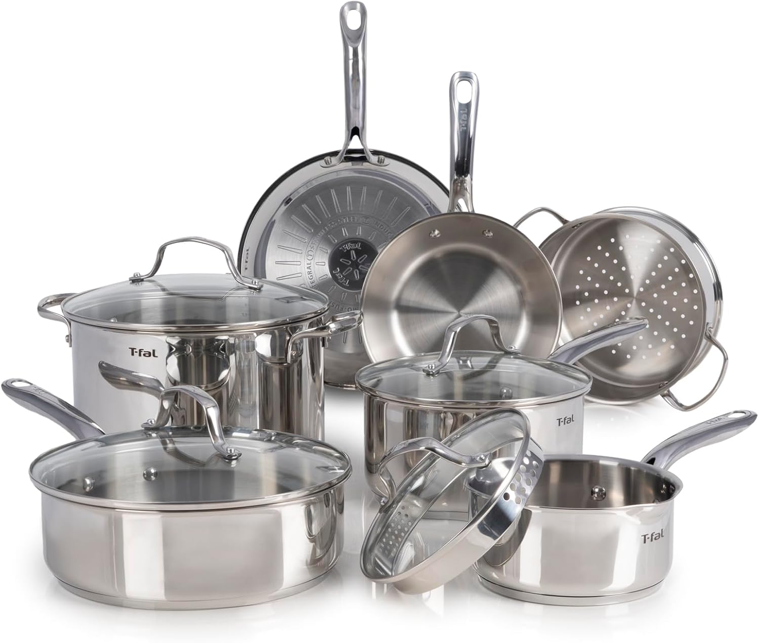 T-fal Signature Nonstick Cookware Set 12 Piece. Oven Broiler Safe 350F. Pots and Pans. Kitchen Cooking Set w/Fry Pans. Saucepans. Saute Pan. Dutch Oven. Griddle. Kitchen. Home. Dishwasher Safe. Black