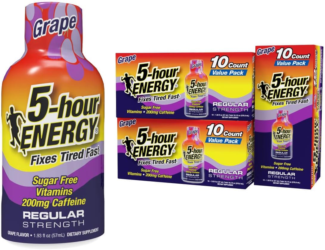 5-hour ENERGY Shots Regular Strength. Berry Flavor - 30 Count