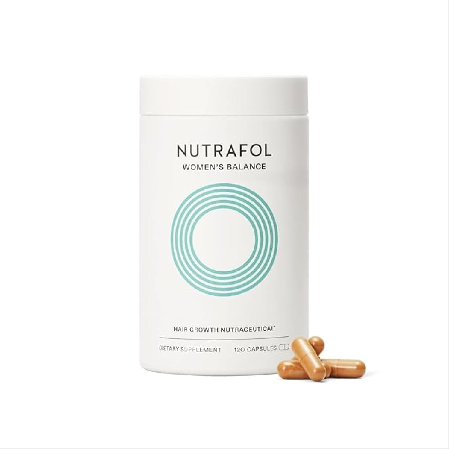Nutrafol Women's Balance Hair Growth Supplements. Ages 45 and Up. Clinically Proven for Visibly Thicker Hair and Scalp Coverage. Dermatologist Recommended - 1 Month Supply