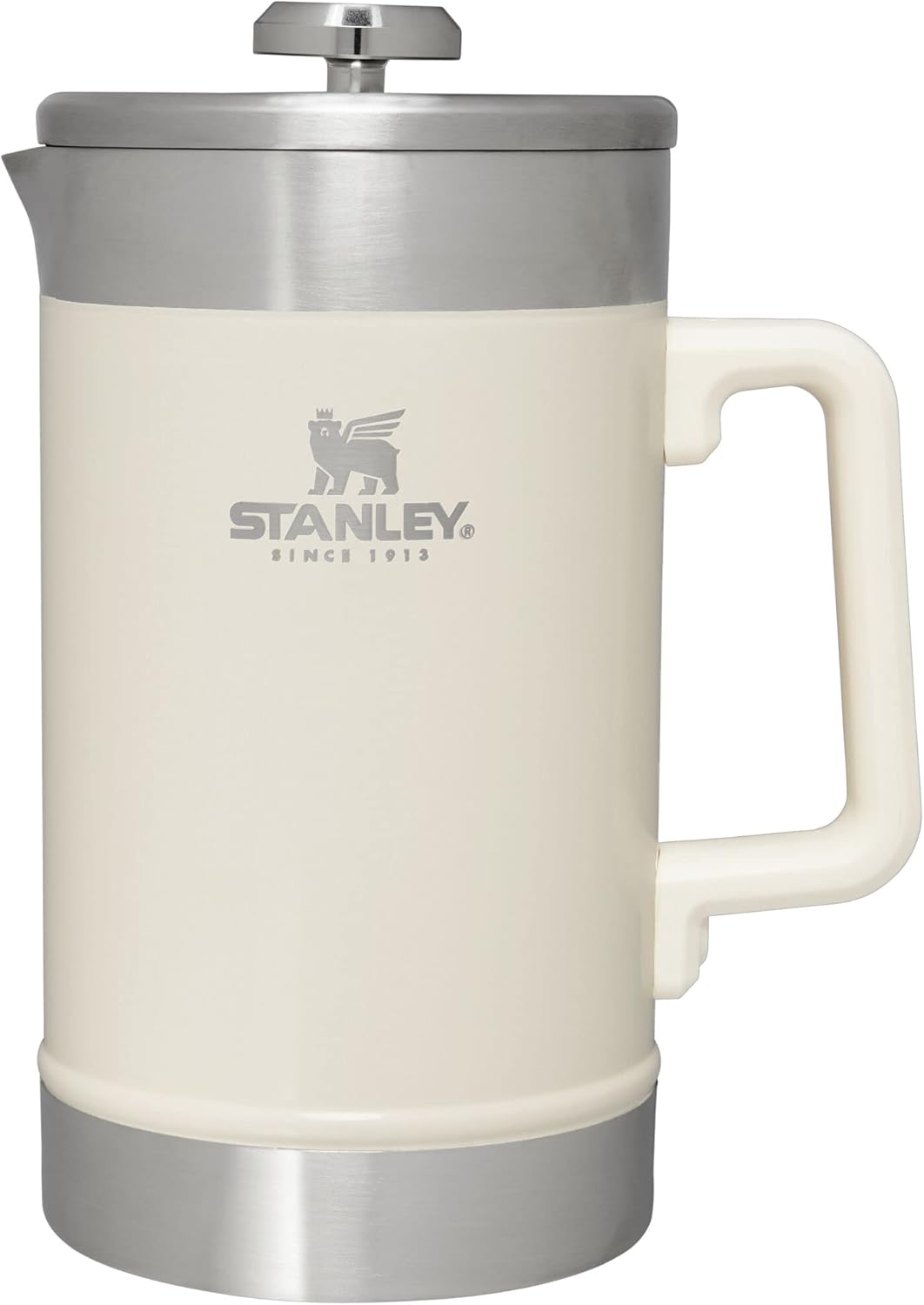 Stanley Classic Stay-Hot French Press Coffee Maker 48 oz | 5 Minute Brew. 4 Hours Hot | Mesh Filter for Coffee Grounds | Insulated Stainless Steel French Press | BPA-Free | Hammertone Green