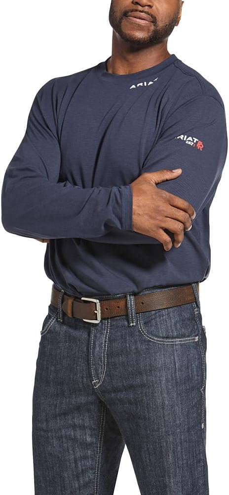 ARIAT Mens FR Khaki Base Layer Long Sleeve Tee