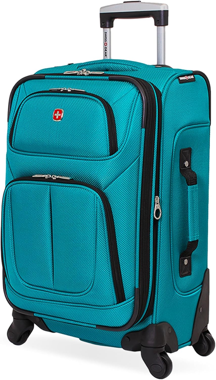 SwissGear Sion Softside Expandable Luggage. Black. Carry-On 21-Inch