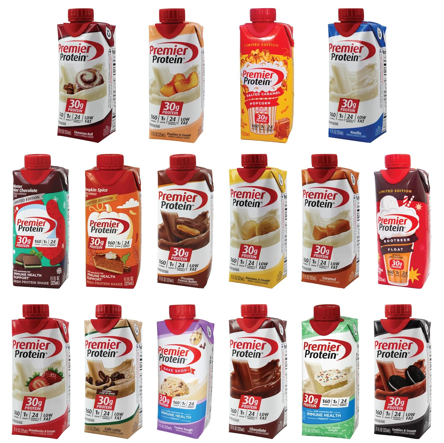 Niro Assortment | Protein Shake Sampler Variety | 15 Pack of Different Assorted Flavors | Ready to Drink High Protein Shakes | 15 of 17 Pictured Shakes