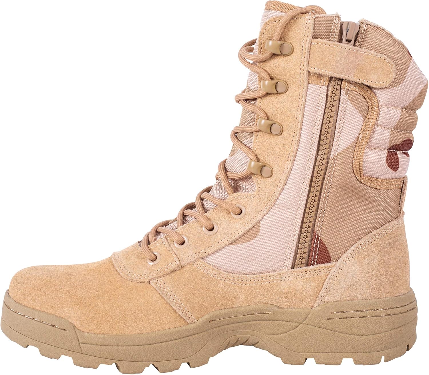 Men's Military Tactical Work Boots Side Zipper Jungle Army Combat Boots