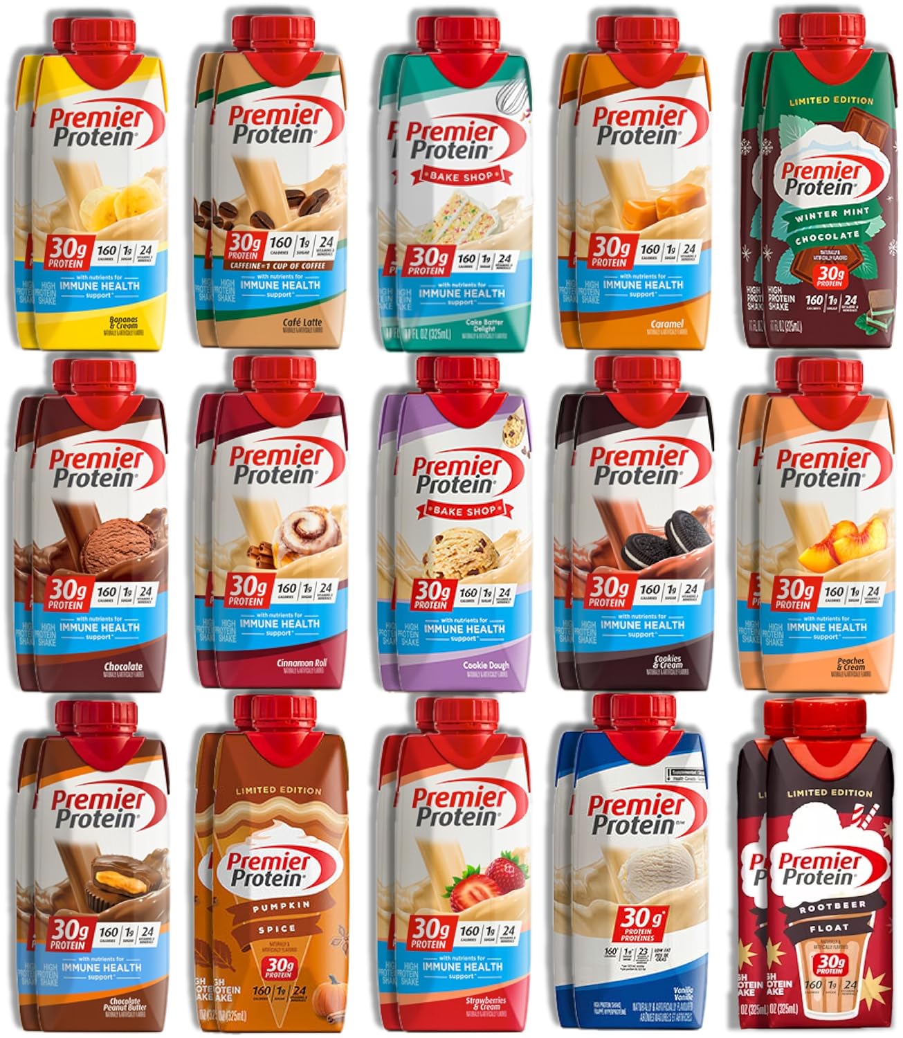 Niro Assortment | 16 Pack | Protein Shake Variety Pack | 8 Delicious Assorted Flavors | 160 Calories | 24 Vitamins & Minerals | Niro Beverage Sleeve Included