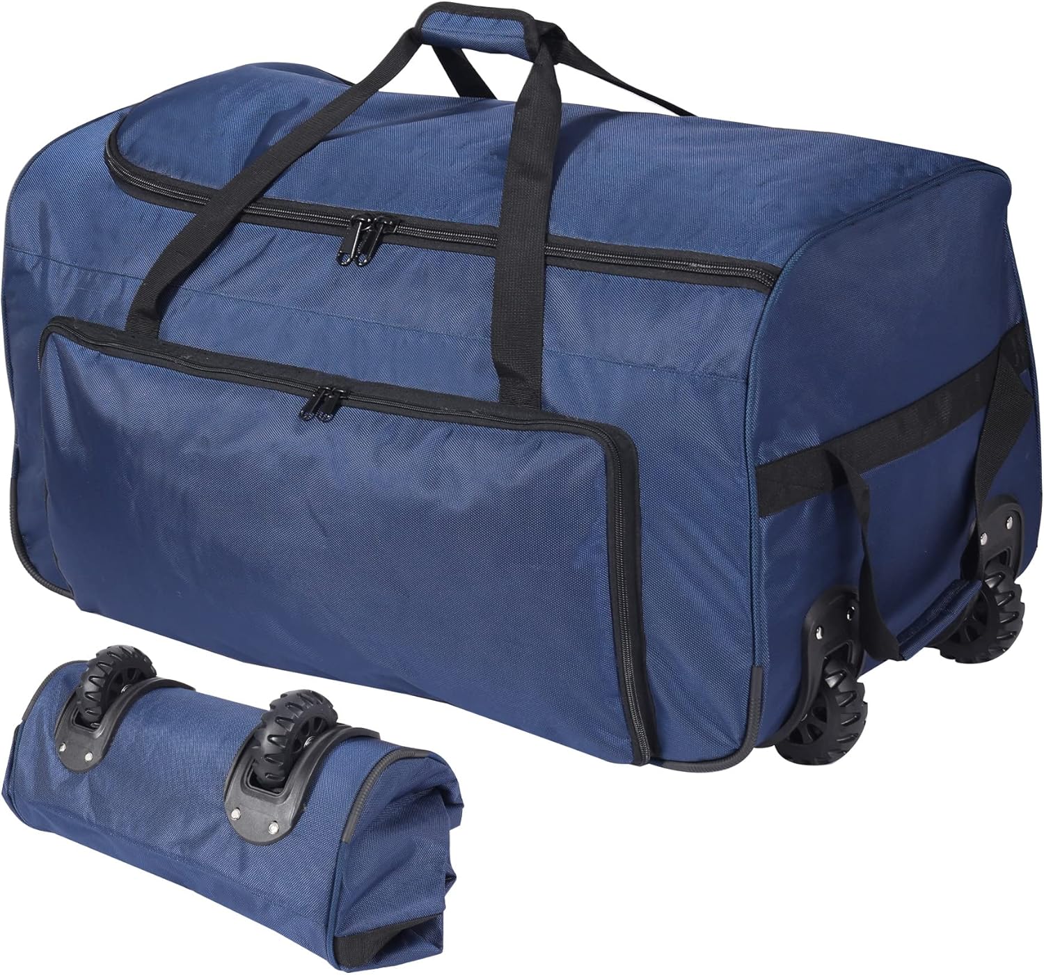 REDCAMP 85L/120L/140L Foldable Duffle Bag with Wheels. Large Travel Duffel Bag