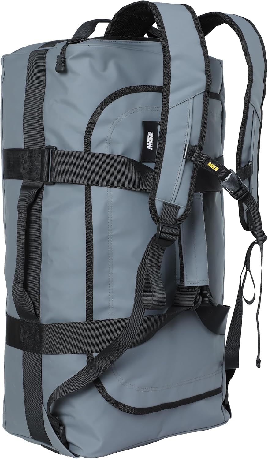MIER Water Resistant Backpack Duffle Heavy Duty Convertible Duffle Bag with Backpack Straps for Gym. Sports. Travel