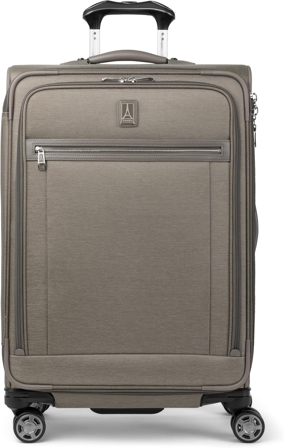 Travelpro Platinum Elite Softside Expandable Carry on Luggage. 8 Wheel Spinner Suitcase. USB Port. Suiter. Men and Women. True Navy Blue. Carry On 21-Inch