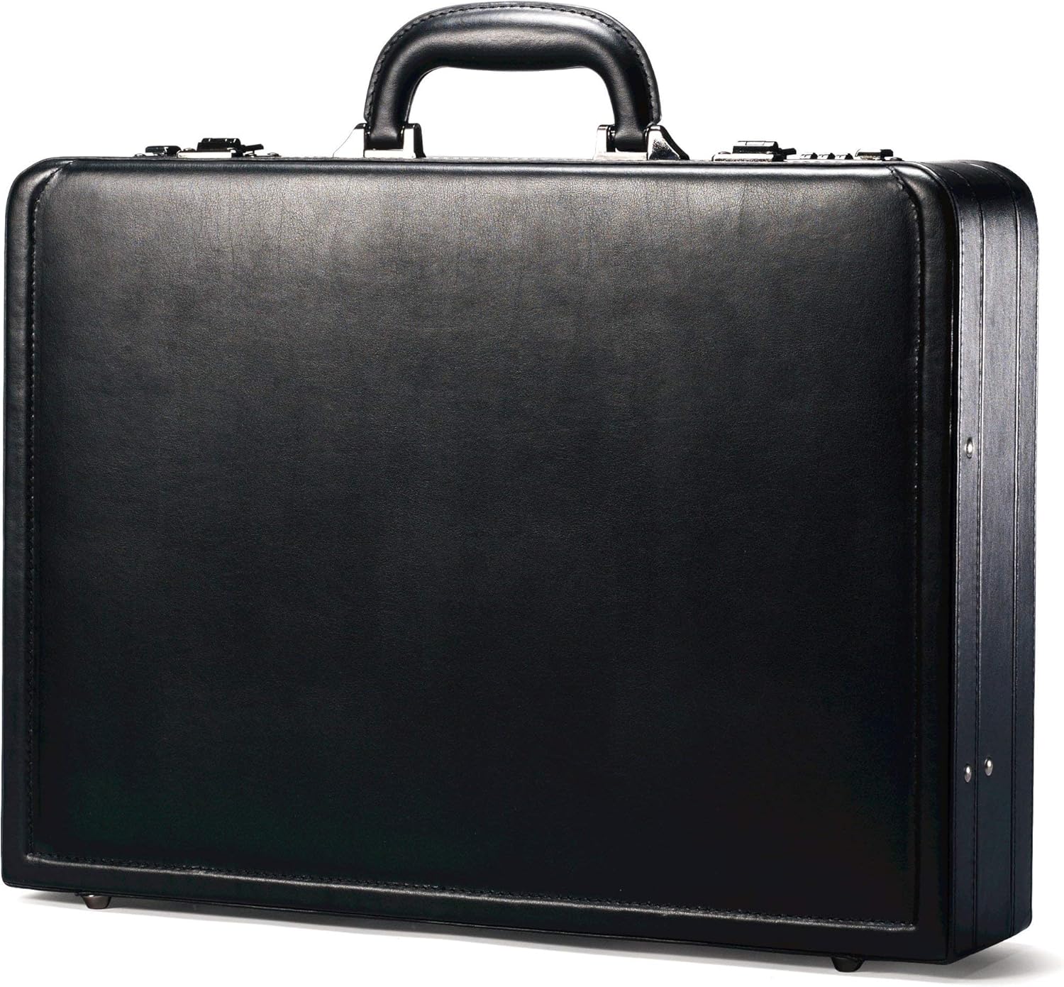 Samsonite Bonded Leather Attache. Black. One Size