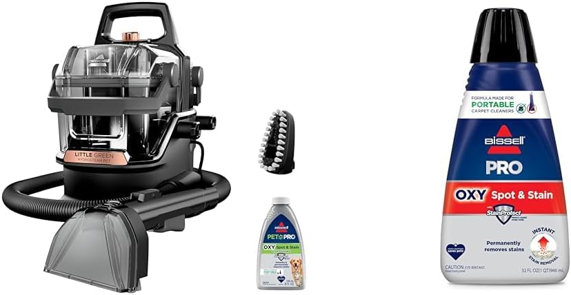 BISSELL Little Green HydroSteam Multi-Purpose Portable Carpet and Upholstery Cleaner. Car and Auto Detailer. 3618