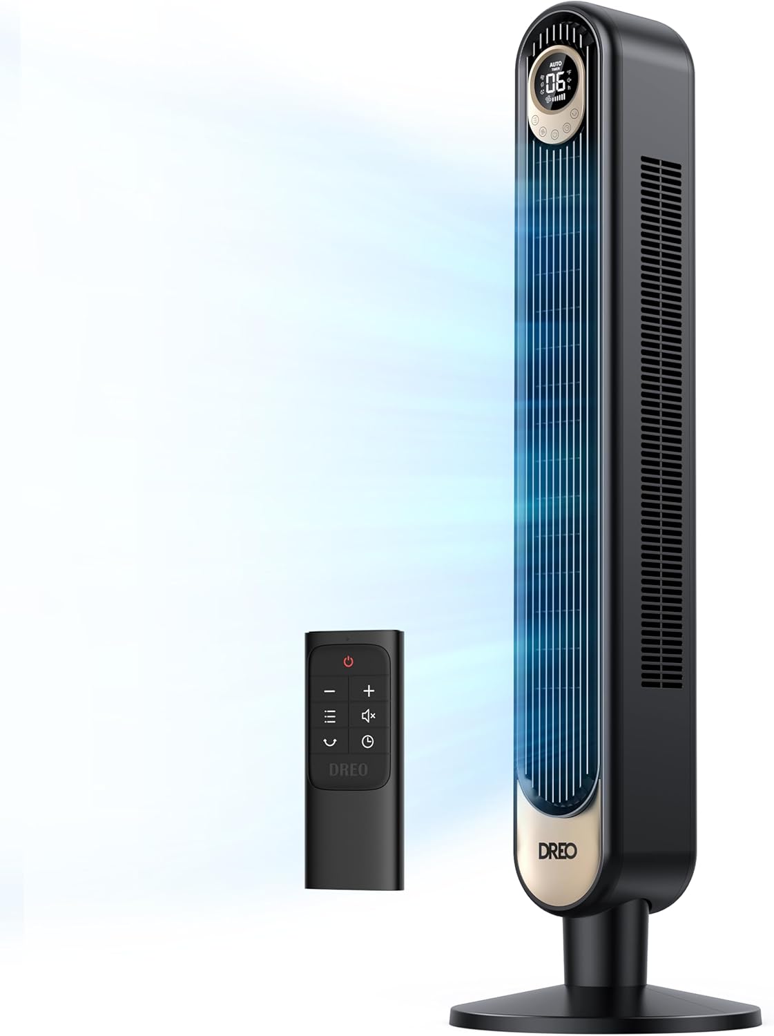 Dreo Tower Fan for Bedroom. 90° Oscillating Standing Fan. 30ft far. 28dB Quiet for Sleep. 6 Speeds. 4 Modes. 12H Timer. 42 Inch. Bladeless. Remote. for Home. Office. Room. Cruiser Pro T1