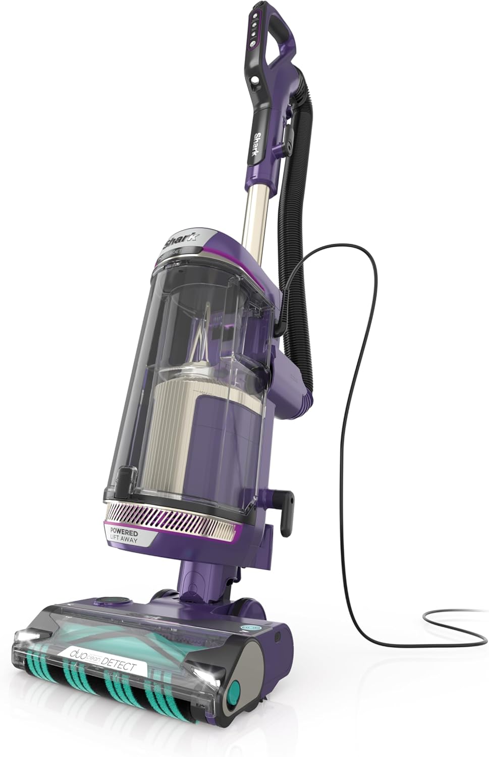 Shark AZ2002 Vertex Powered Lift-Away Upright Vacuum with DuoClean PowerFins. Self-Cleaning Brushroll. Large Dust Cup. Pet Crevice Tool. Dusting Brush & Power Brush. Silver/Rose Gold