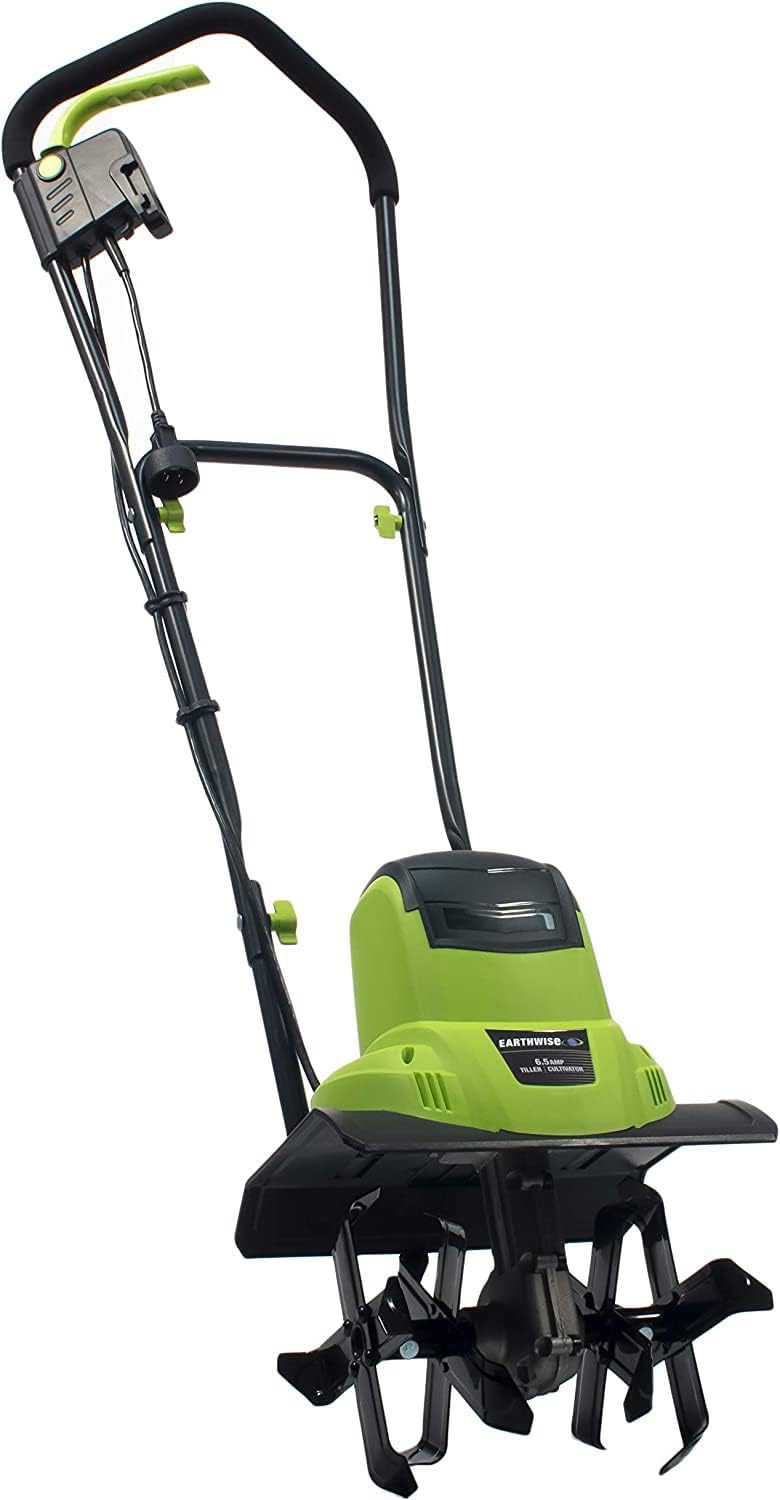 Earthwise TC70025 7.5-Inch 2.5-Amp Corded Electric Tiller/Cultivator. 7.5-Inch. 2.5-Amp Corded. Grey