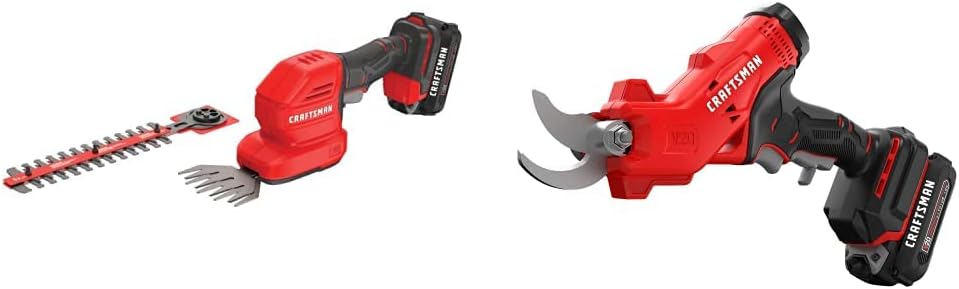 CRAFTSMAN V20 Cordless Handheld Grass Trimmer and Mini Hedge Trimmer Kit (CMCSS800C1)