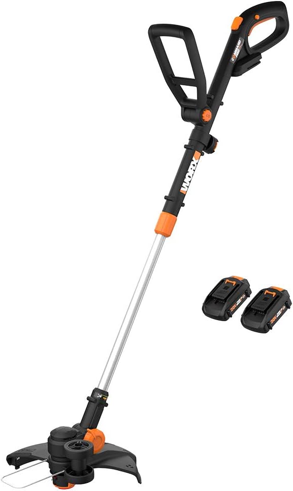 Worx String Trimmer Cordless & Edger 20V 10" Weed Trimmer PowerShare (Battery & Charger Included) WG154