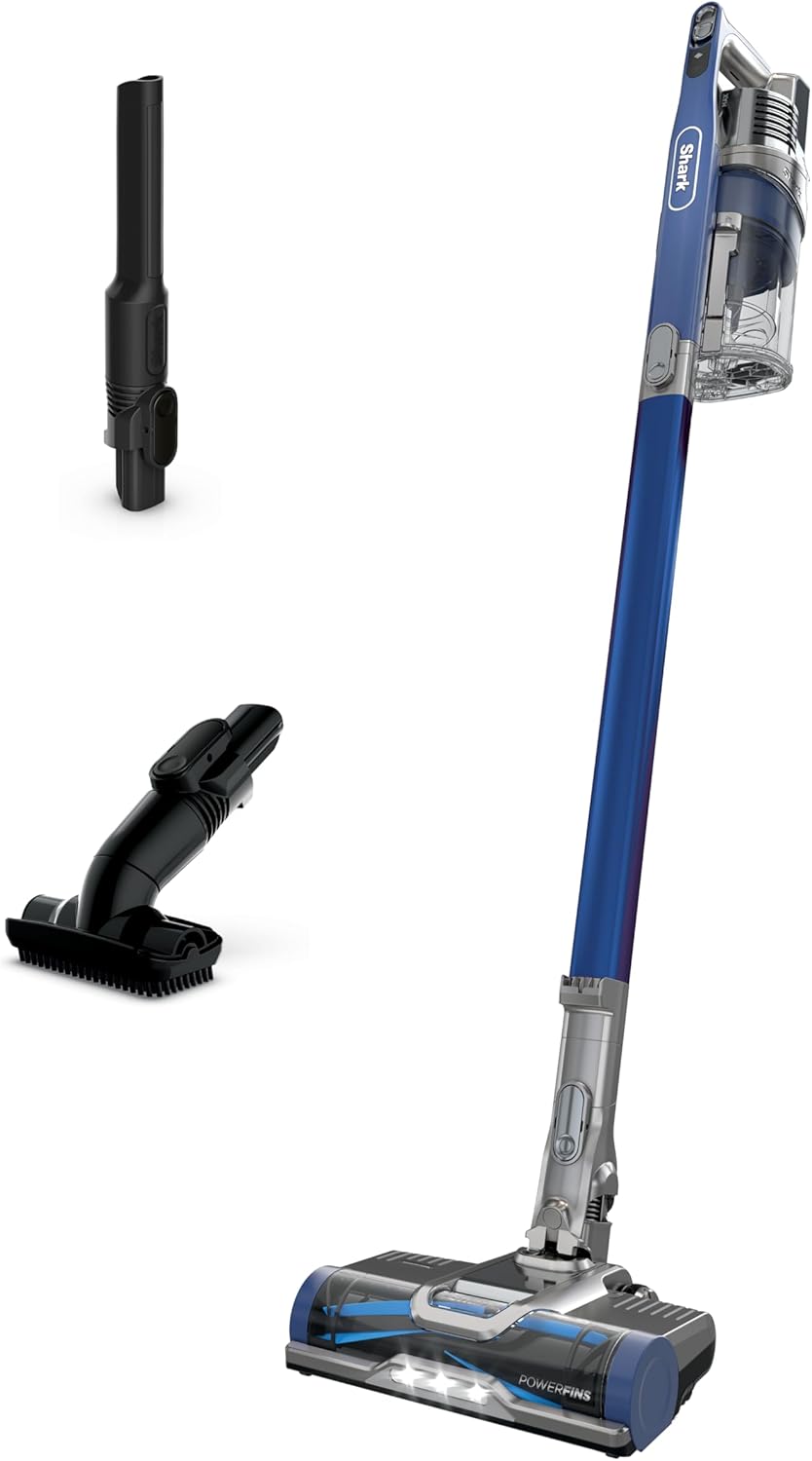Shark | Pet Cordless Vacuum Cleaner | LED Headlights | Removable Handheld Vacuum for Pet Hair | Crevice Tool & Pet Multi-Tool Included | 40min Runtime | For Carpet & Hard Floors | Grey | IX141