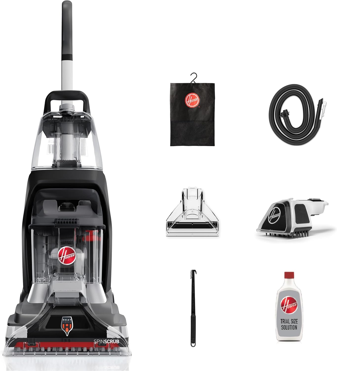 Hoover PowerScrub Deluxe Carpet Cleaner Machine for Carpet and Upholstery. Deep Cleaning Carpet Shampooer Machine with Multi-Purpose Tools. Pair Carpet Cleaner Solution