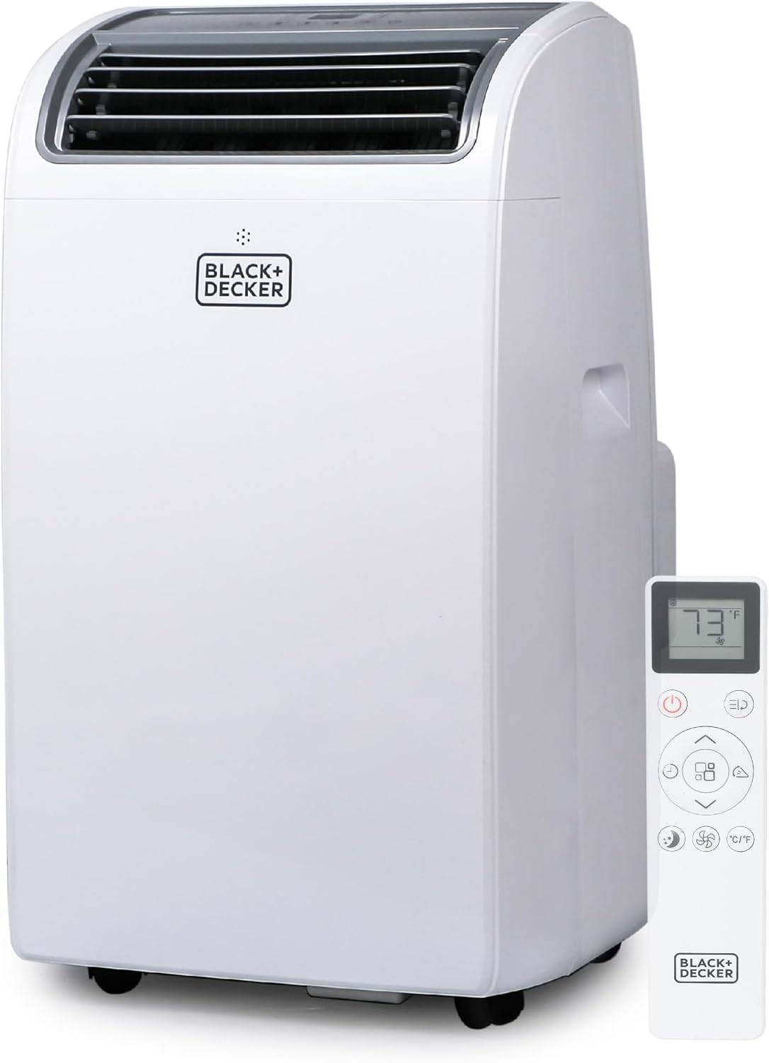 BLACK+DECKER Smart Portable Air Conditioner. 14.000 BTU for Rooms up to 700 Sq. Ft.. Smart Portable AC with Follow Me Remote and Window Kit. BPACT14WT. White