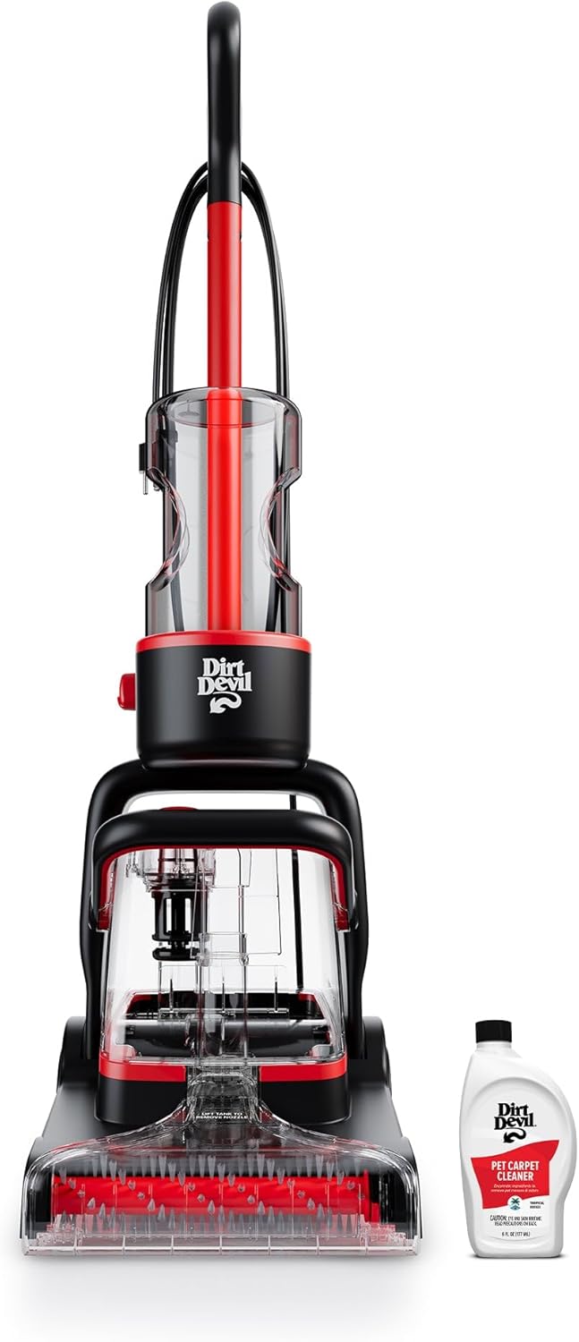Dirt Devil Portable Spot Cleaner Machine for Carpet and Upholstery. Powerful Suction Spot Cleaning Machine with Versatile Tools. Pair with Dirt Devil Portable Spot Cleaner Solution