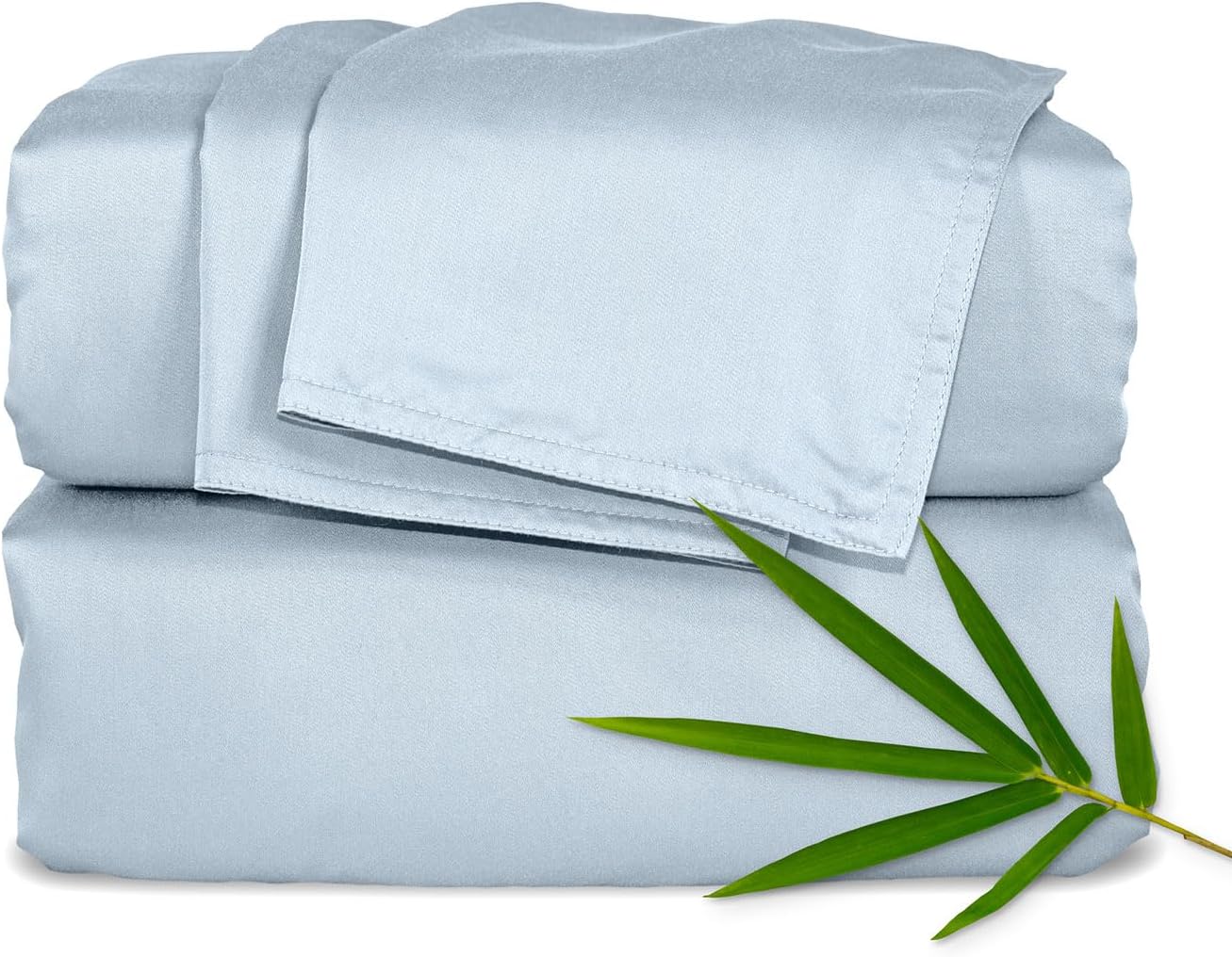 King Sheets by Pure Bamboo. Genuine 100% Organic Viscose Derived from Bamboo Bed Sheet Set. Luxuriously Soft & Cooling. Double Stitching. Lifetime Quality Promise (King. White)