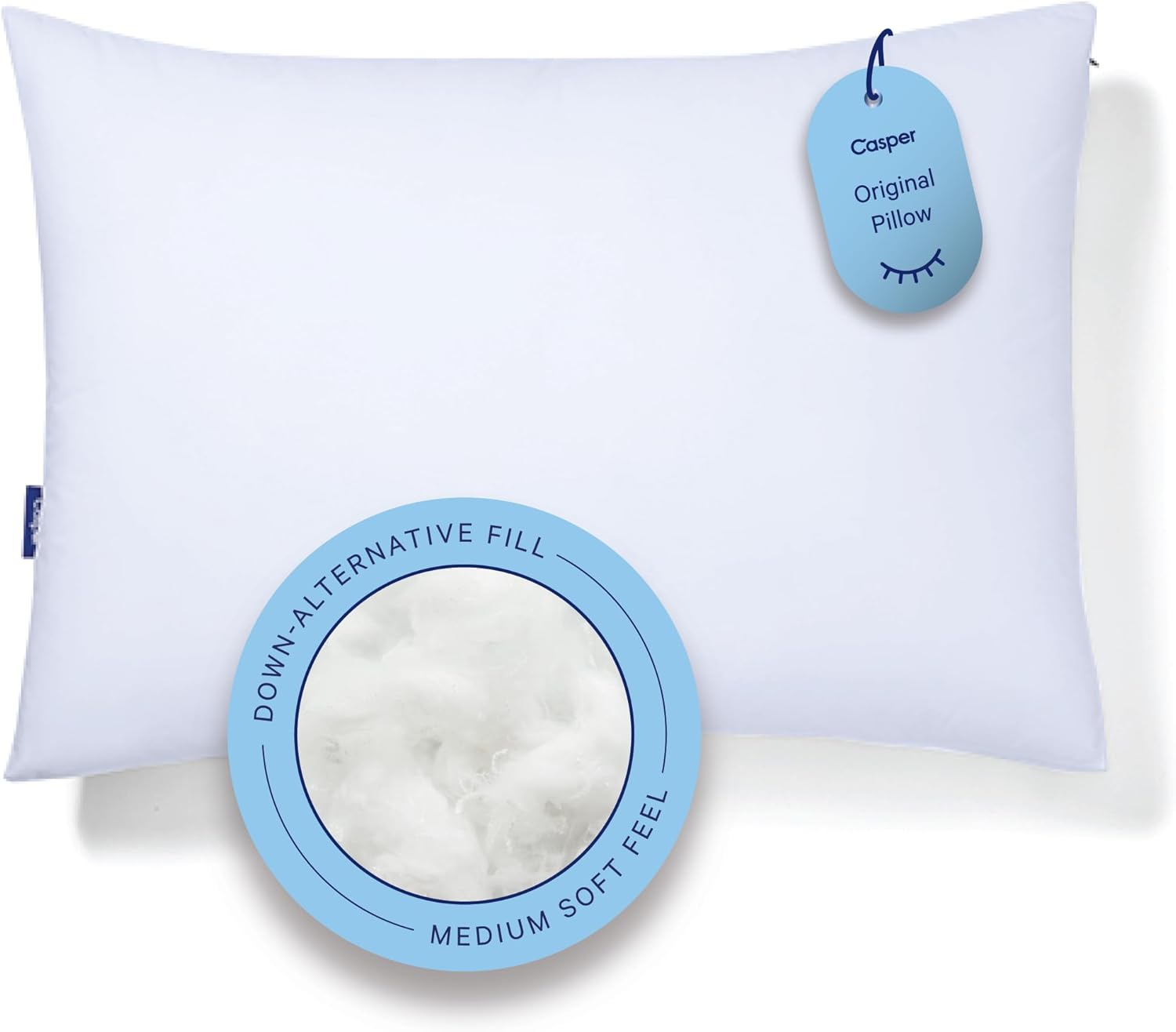 Casper Sleep Original Pillow for Sleeping. Standard. White