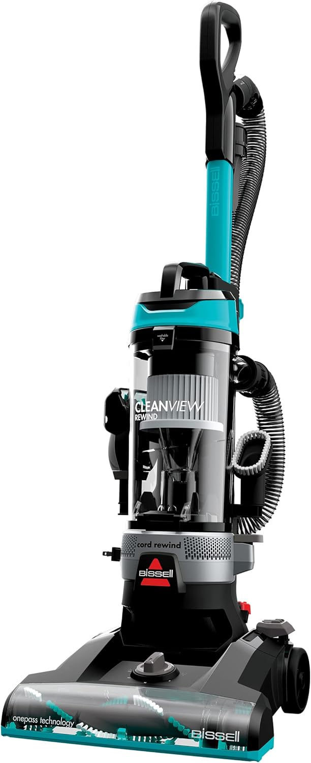 Bissell CleanView Rewind Upright Bagless Vacuum with Automatic Cord Rewind & Active Wand. 3534