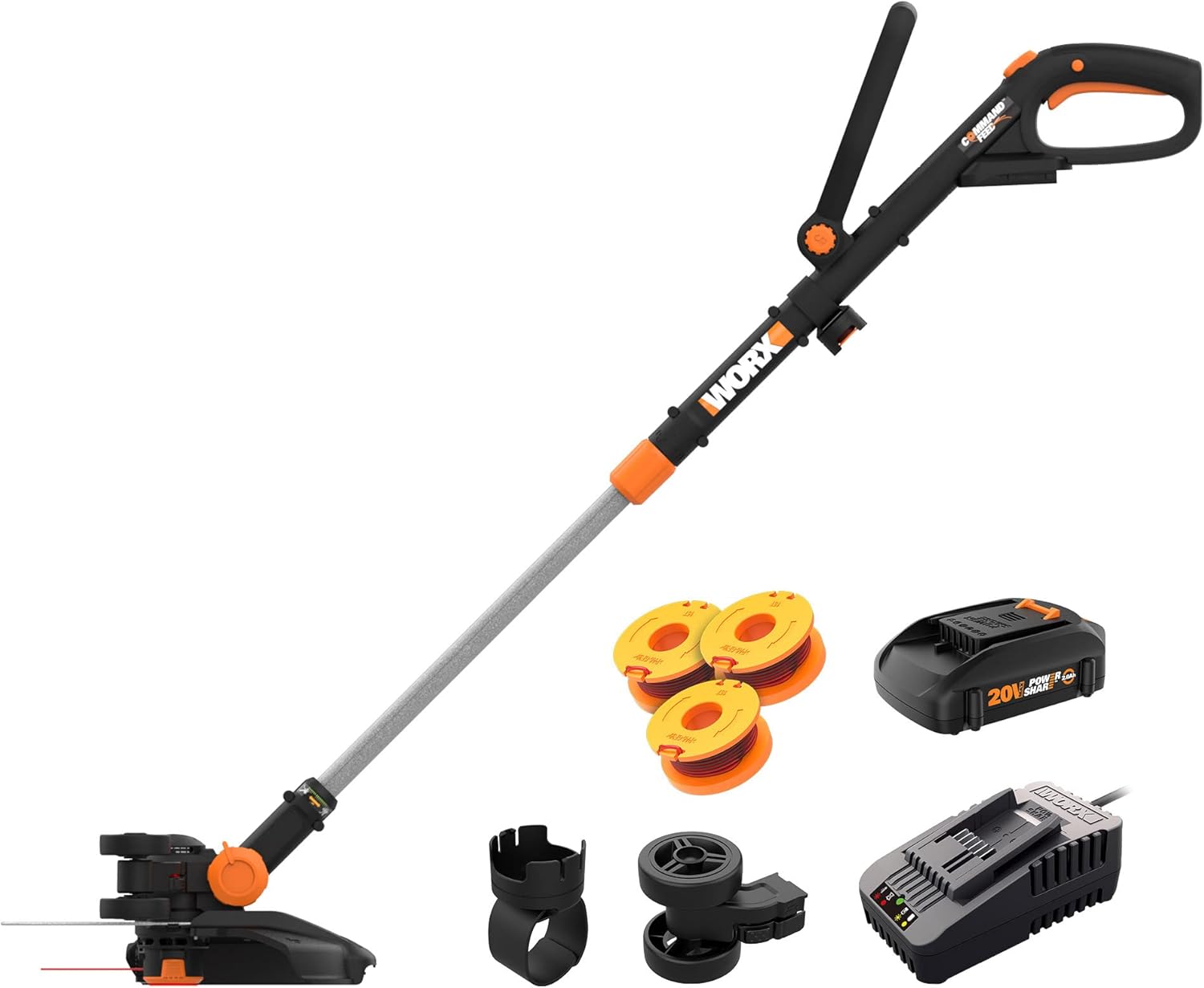 Worx GT Revolution 20V 12" String Trimmer Grass Trimmer/Edger/Mini-Mower. WG170.2