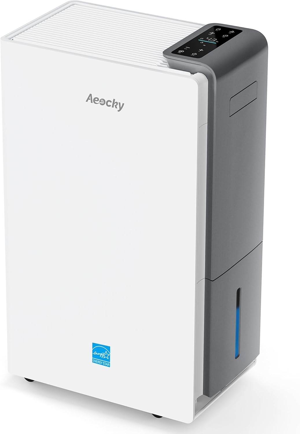 4500 Sq.Ft Most Efficient Energy Star 2025 Dehumidifier.AEOCKY Max 80 Pint/D(Standard 56Pint/D) Smart Compressor Dehumidifier with Drain Hose. Intelligent Humidistat.for Basement.Bedroom.Home.Bathroom