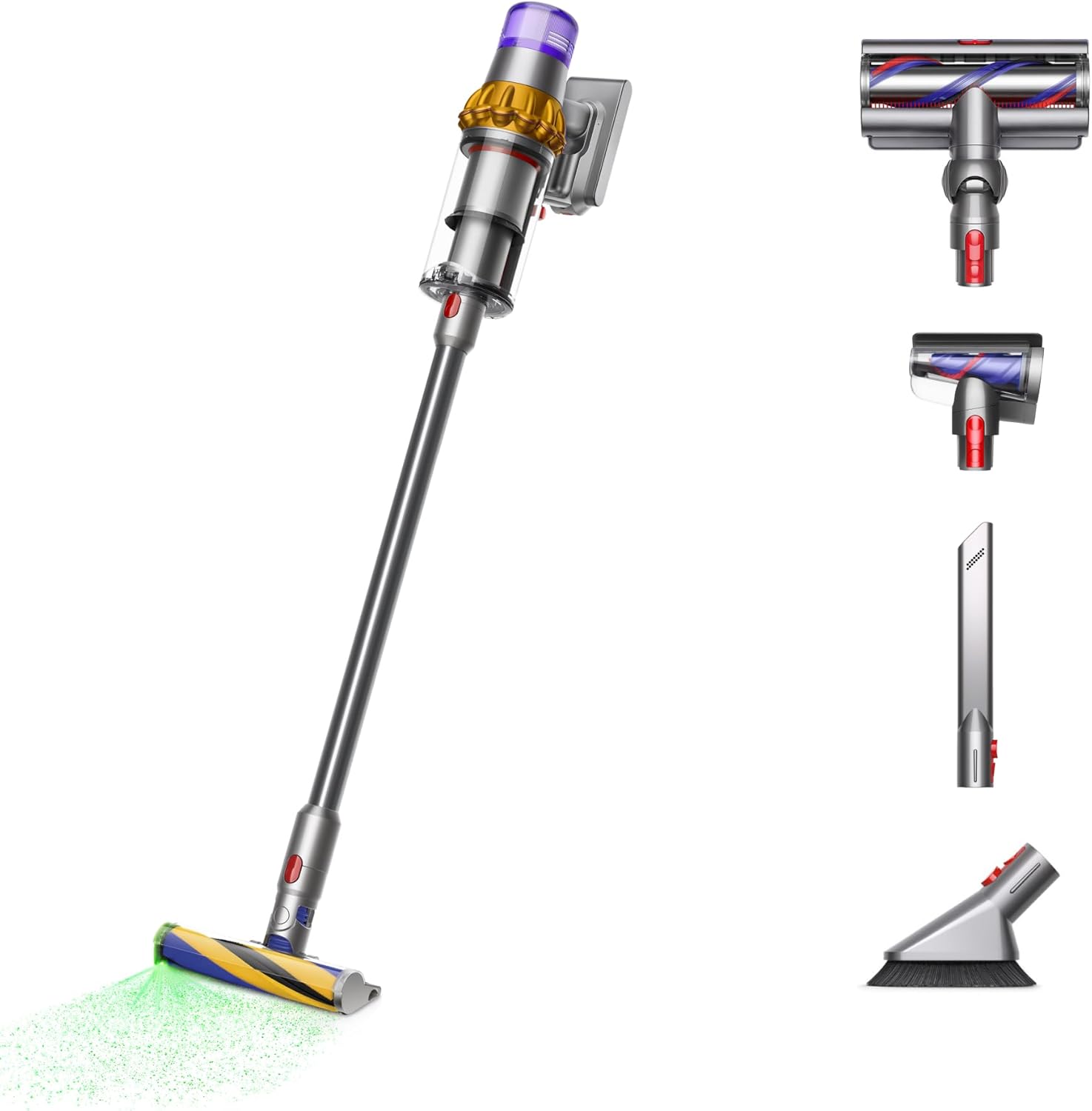 Dyson V15 Detect Plus Cordless Vacuum. Yellow/Nickel