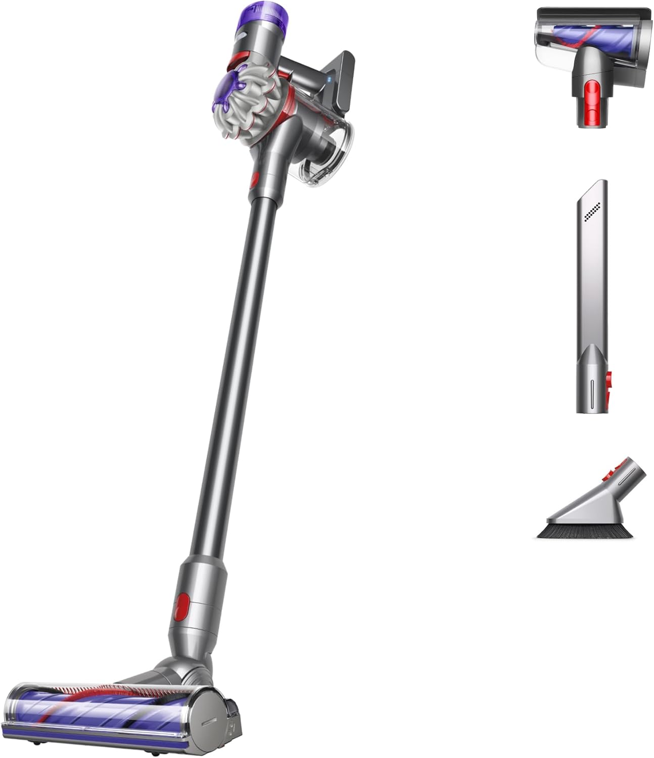 Dyson V8 Plus Cordless Vacuum. Silver/Nickel