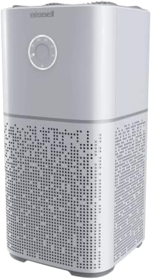 BISSELL Air180 Air Purifier For Home. Bedroom. HEPA Filter. Filters Smoke. Allergies. Pet Dander. Odor. Dust. Gray. 3496+