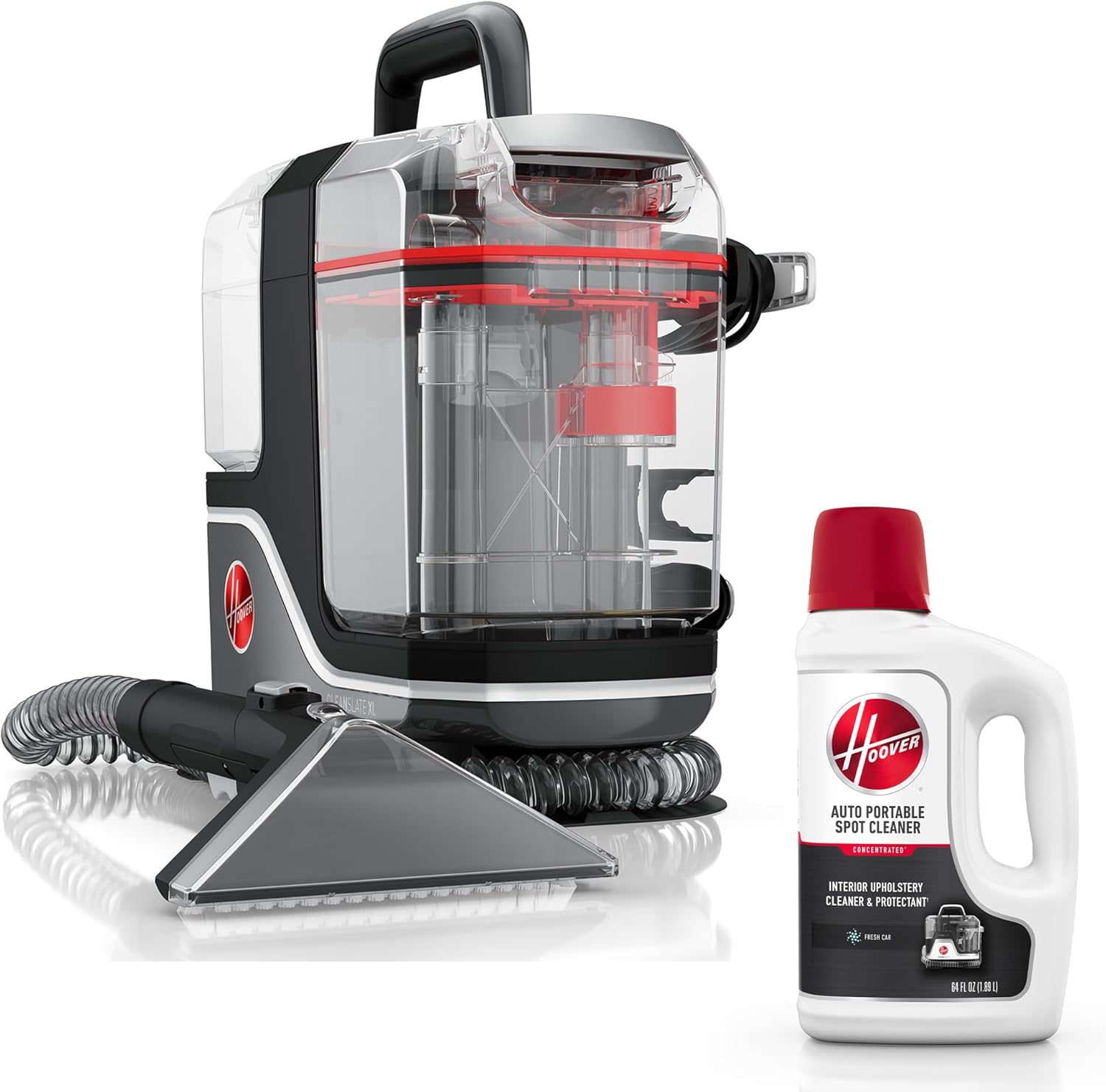 Hoover CleanSlate Plus Portable Carpet + Upholstery Spot Cleaner Machine. Powerful Suction with Versatile Tools. Pet Stain Remover. Car and Auto Detailer. Pair with Hoover Carpet Cleaner Solution