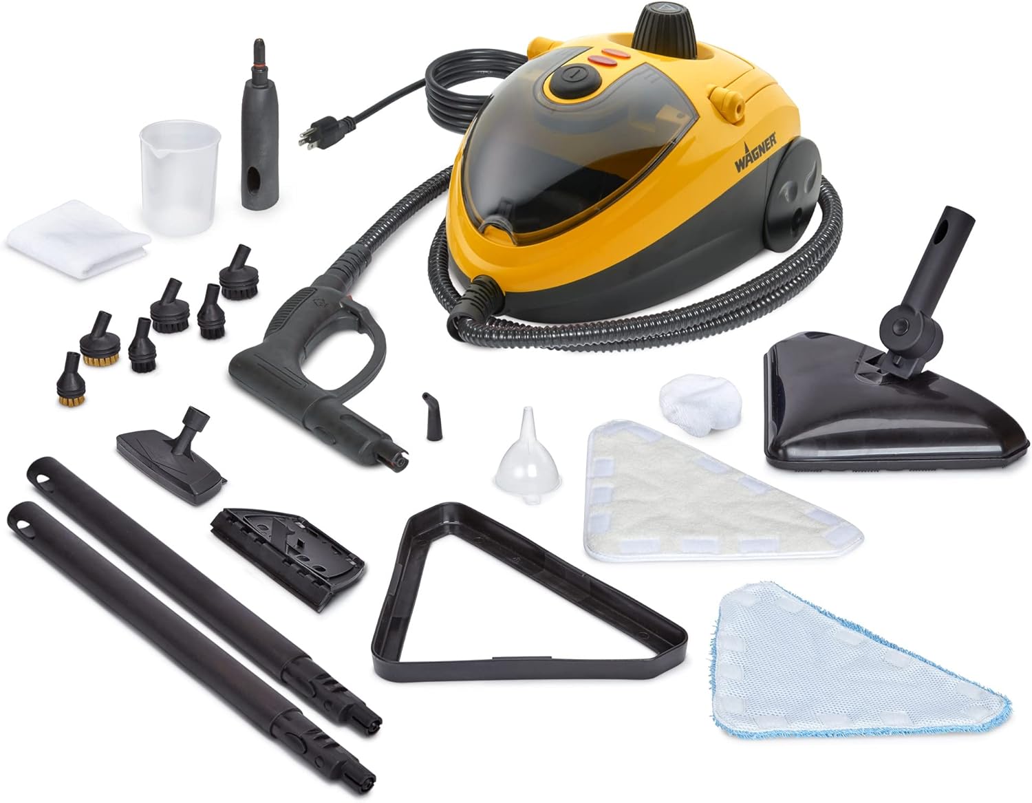 Wagner Spraytech C900054 905e AutoRight Multi-Purpose Steam Cleaner. 12 Accessories Included. Power Steamer for cleaning. Color May Vary