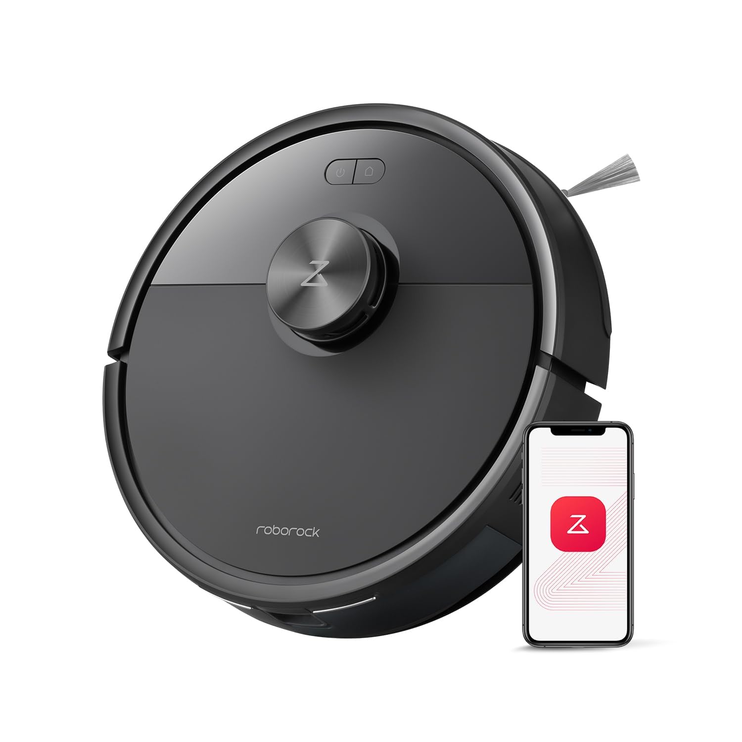 roborock Q7 M5+ Robot Vacuum and Mop. Upgraded from Q5 Max+. 7 Weeks Self-Emptying. 10000Pa Suction. Dual Anti-Tangle System. for Pet Hair & Carpet. PreciSense LiDAR Navigation. App Control. Black