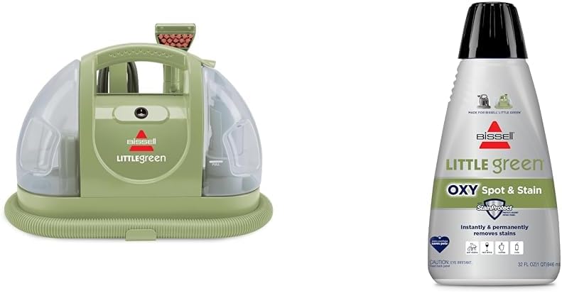 BISSELL Little Green Multi-Purpose Portable Carpet and Upholstery Cleaner. Car and Auto Detailer. with Exclusive Specialty Tools. Green. 1400B
