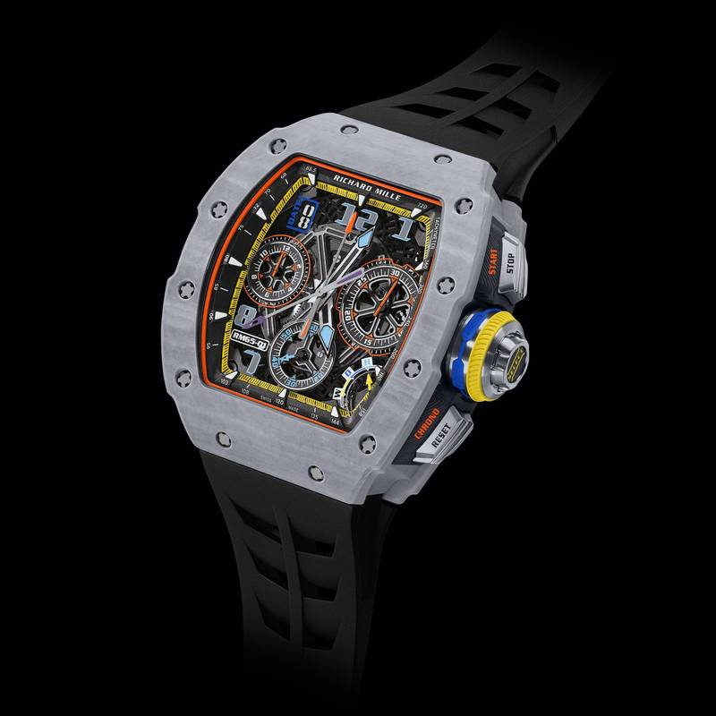 Superclone Richard Mille 65-01 Automatic Split-Seconds Chronograph Pastek Grey Quartz TPT®