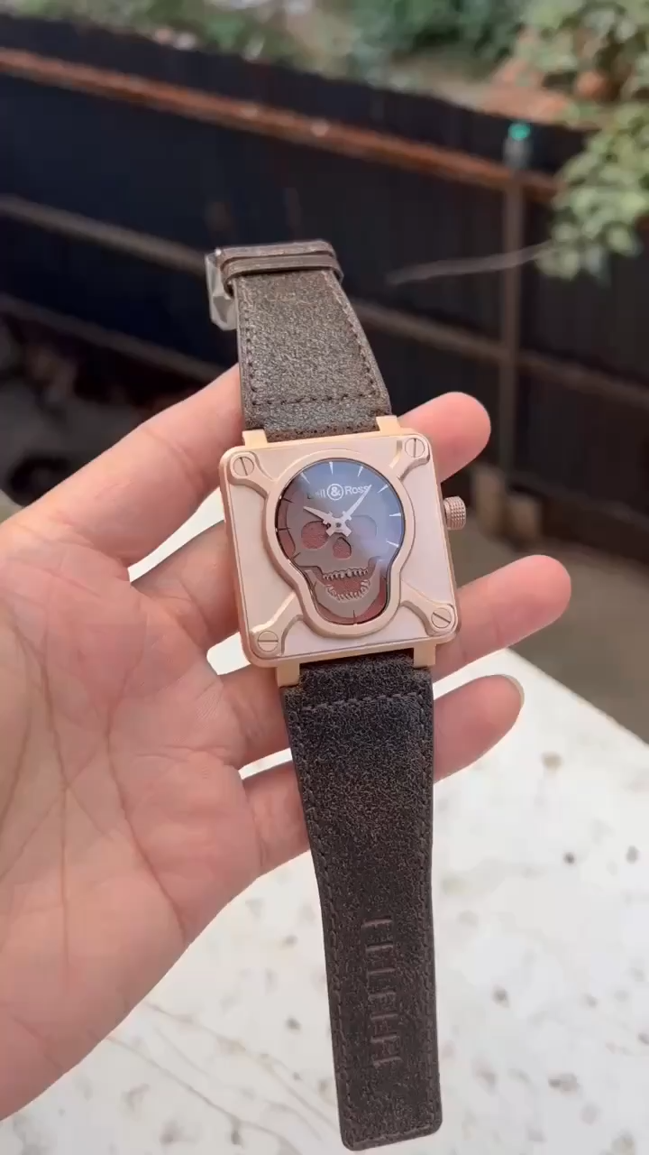 Bell & Ross BR0192-SKULL-BR BR 01 Skull Bronze 46 mm Watch