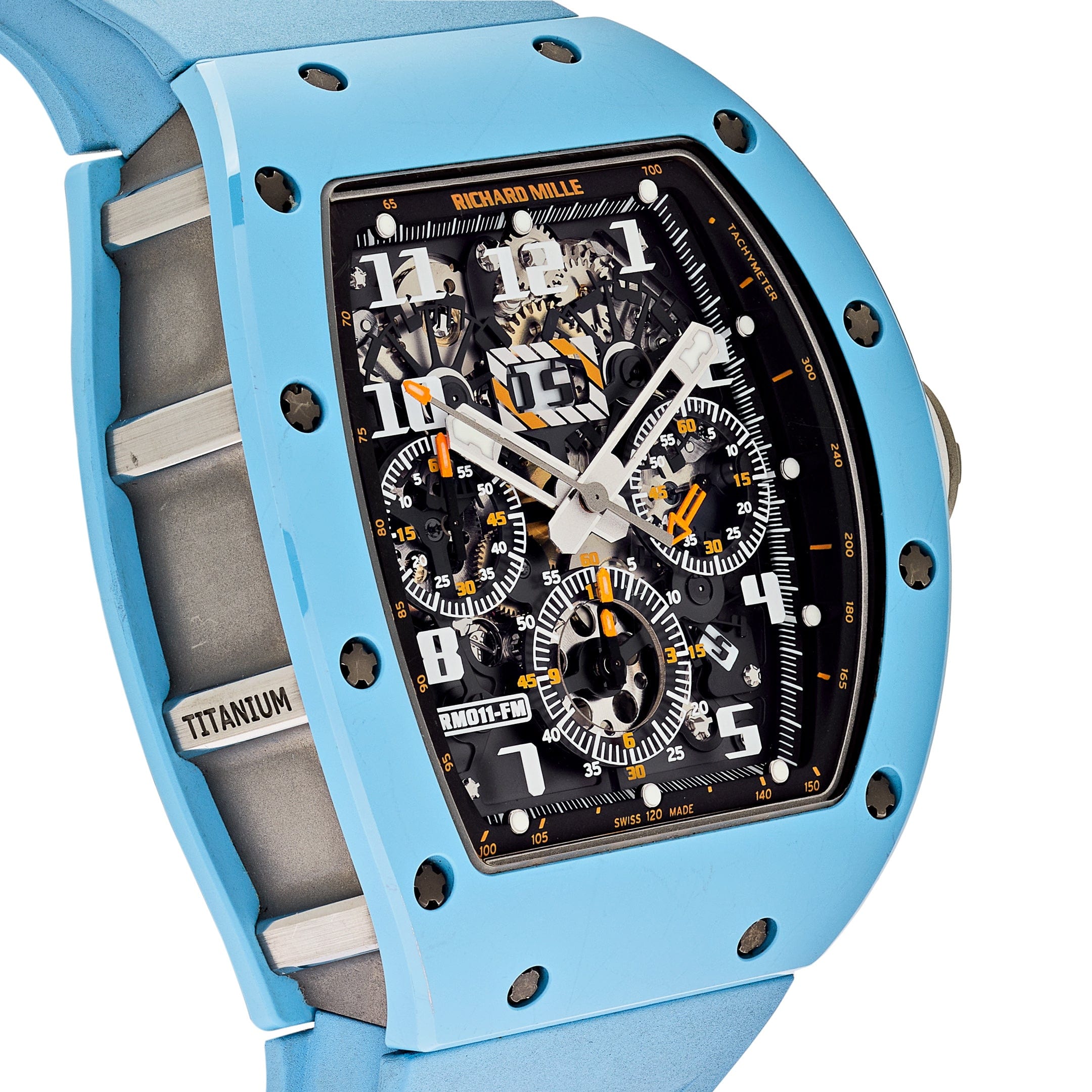 Superclone Richard Mille RM 011 Baby Blue Ceramic Felipe Massa Last Edition