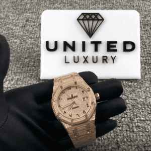 Audemars Piguet Royal Oak Iced Out Rose Gold Replica