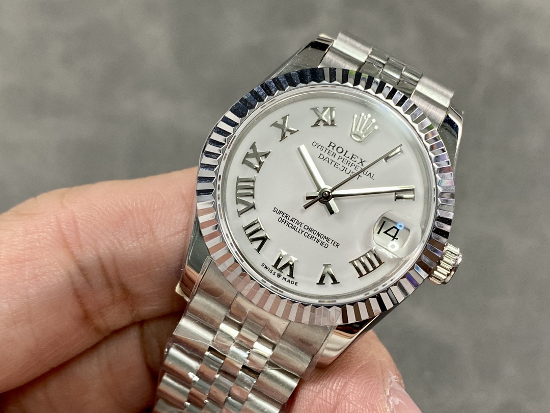 Rolex Datejust 279174 Stainless Steel Silver Roman Numeral Dial 28mm 31mm Lady Replica Watch