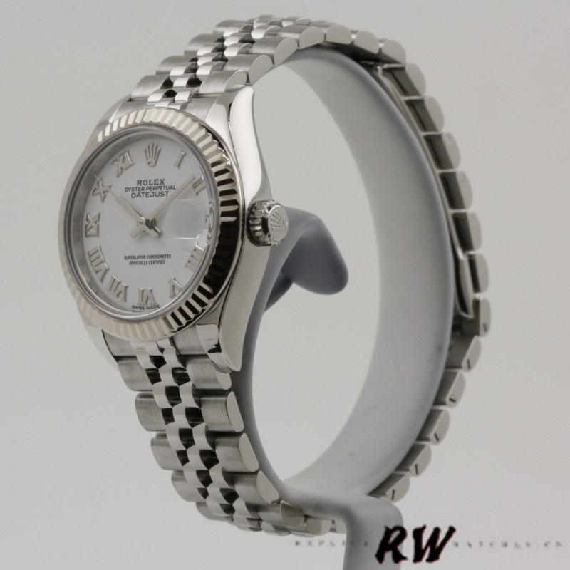Rolex Datejust 279174 Stainless Steel White Roman Numeral Dial 28mm 31mm Lady Replica Watch