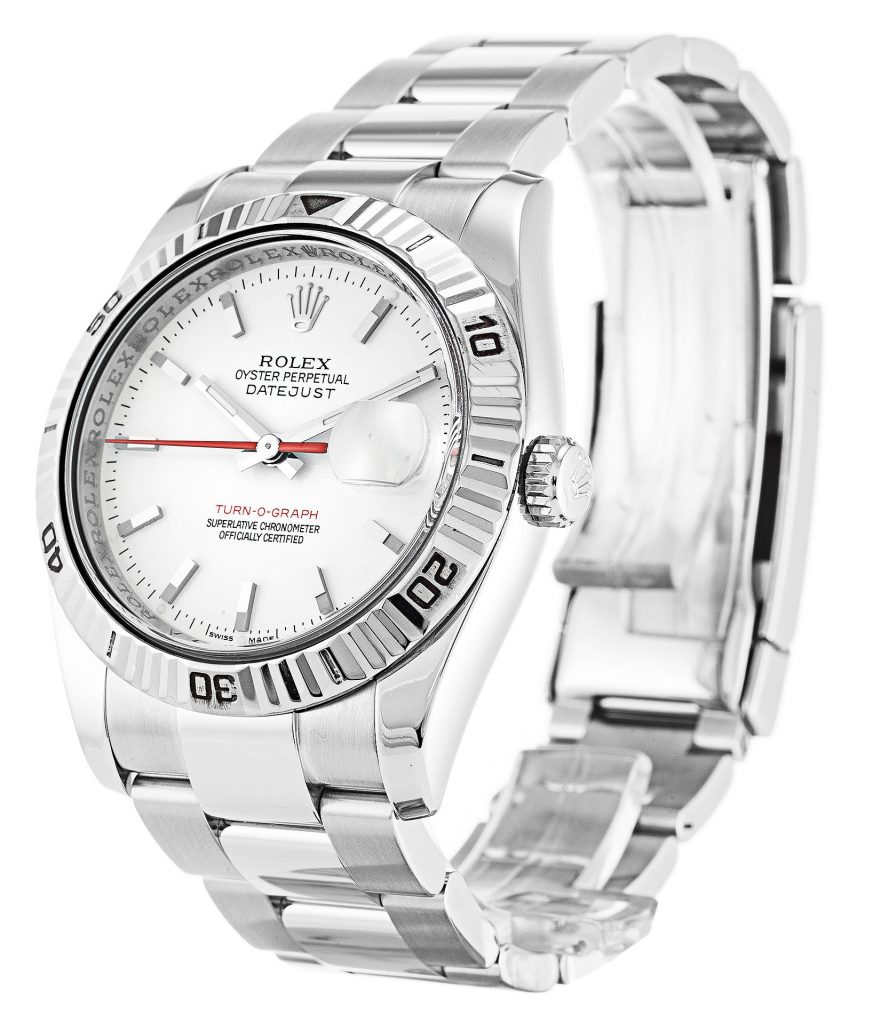 Replica Rolex Datejust Turn-O-Graph 36mm White Dial 116264