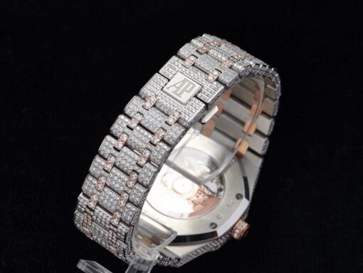 Audemars Piguet Royal Oak Selfwinding 15400SR.OO.1220SR.01 Iced Out Replica